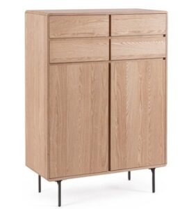 Kommode Widald in Braun, stilvolles Möbelstück für das Wohnzimmer oder Schlafzimmer, ideal zur Aufbewahrung von Kleidung und Accessoires.