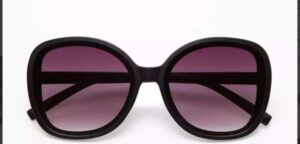 Okkia Sonnenbrille Anna OK019-BK stilvolle schwarze Damenbrille mit UV-Schutz