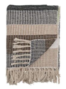 Isnel Decke Braun 160x130 cm weiche kuschelige Wohndecke aus hochwertigem Material