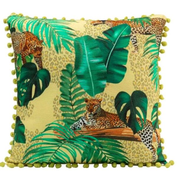 Kissen im Leopardenmuster 40 x 40 cm für stilvolle Wohnakzente