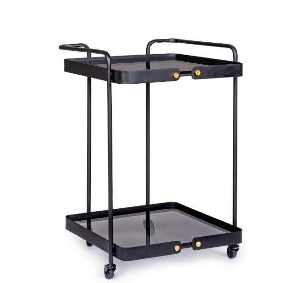 Servierwagen ZEINA S aus hochwertigem Material, elegant und funktional, ideal für die moderne Küche oder das Esszimmer, mit viel Platz für Geschirr und Getränke.