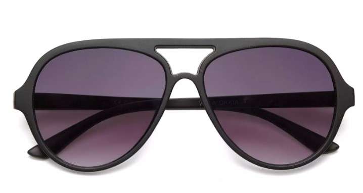 Okkia Sonnenbrille Alessio OK021-BK stilvolle schwarze Herrenbrille mit UV-Schutz und modernem Design