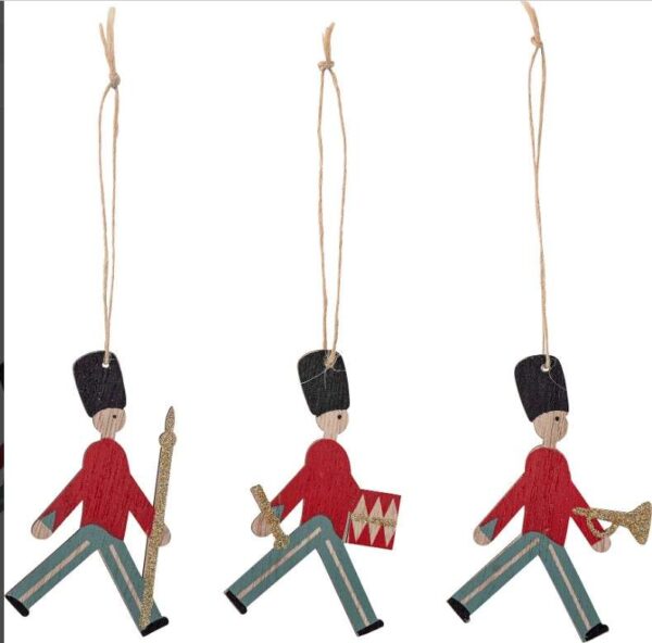 Baumanhänger Gardesoldaten Set mit 9 Stück für festliche Weihnachtsdekoration