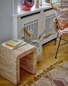 Hocker KIEN aus natürlicher Wasserhyazinthe handgefertigt nachhaltiges Design