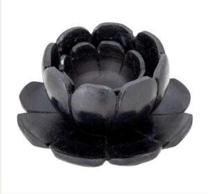 Teelichthalter Reiko in Schwarz, 3-teiliges Set für stilvolle Tischdekoration und gemütliche Atmosphäre.