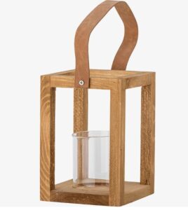 Laterne LYRA Natur aus hochwertigem Material, ideal für stimmungsvolle Beleuchtung im Außenbereich, perfekt für Gartenpartys und romantische Abende.