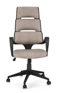 Bürostuhl mit Armlehnen in Grau für ergonomischen Komfort im Büro oder Homeoffice