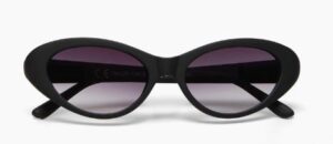 Okkia Sonnenbrille Lina OK029-BK elegante schwarze Damen-Sonnenbrille mit UV-Schutz und modernem Design