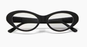 Okkia Lesebrille Lina OK039BK schwarz Lesestärke +2,00 stilvolle Damenbrille für klare Nahsicht