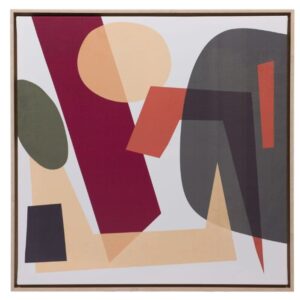 Abstraktes Bild auf Canvas 80x80 cm für moderne Wanddekoration, kunstvolles Design in lebendigen Farben, ideal für Wohnräume und Büros.