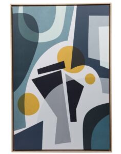 Canvas Druck Kunstwerk ABSTRAITE 80x120 cm in lebendigen Farben für moderne Wohnräume