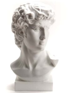 Statue Griechischer Büste Höhe 35 cm klassisches Design detaillierte Skulptur