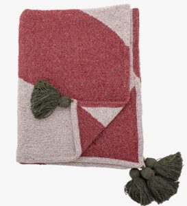 Weiche und warme Decke Jolly in verschiedenen Farben für gemütliche Abende zuhause.