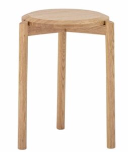 Hocker GIL aus Eiche – stilvoller Holzfußhocker mit natürlichem Design für moderne Wohnräume
