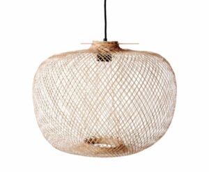 Hängeleuchte aus natürlichem Bambus für warmes, nachhaltiges Wohnambiente