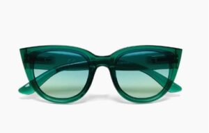 Okkia Sonnenbrille Silvia OK020-TGR stilvolle Damenbrille mit braunem Verlaufsglas und leichtem grauem Rahmen