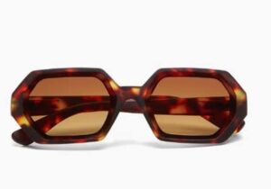 Okkia Sonnenbrille Andrea OK022-CH elegante Damenbrille mit schwarzem Rahmen und UV-Schutz