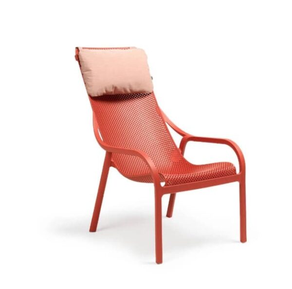 Nardi Nackenkissen Net Lounge in Rosa Quarzo für optimalen Komfort und stilvolle Entspannung im Garten oder auf der Terrasse.
