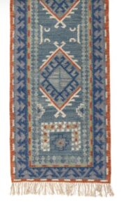 Teppich Arsam in der Größe 245 x 75 cm, modernes Design für Wohnzimmer und Schlafzimmer, hochwertige Materialien und stilvolle Farbkombination.