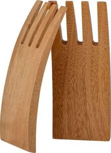 Salatbesteck Zaza aus hochwertigem Holz, ergonomisches Design für einfaches Servieren von Salaten, ideal für jede Küche und jeden Anlass.
