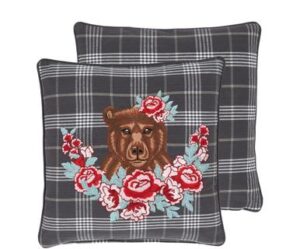 Kissen Bear weiches Plüschkissen in Bärenform gemütliches Dekokissen für Wohnzimmer und Kinderzimmer