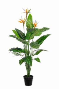Kunstpflanze Strelitzia mit lebendigem grünen Blattwerk und tropischem Flair für die moderne Wohnungsgestaltung