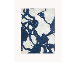 Handgemaltes Leinwandbild mit Holzrahmen in der Größe 92x120cm, ideal zur Verschönerung von Wohnräumen und Büros.
