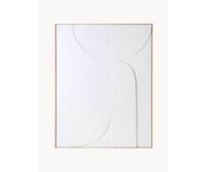 Wandobjekt Rahmenrelief-Kunsttafel Betido in stilvollem Design für moderne Interieurs, einzigartige Wanddekoration für Wohnzimmer und Büros.