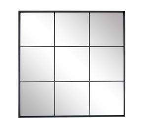 Eckiger Wandspiegel in Fensteroptik, 70x70 cm, modernes Wohnaccessoire für stilvolle Räume.