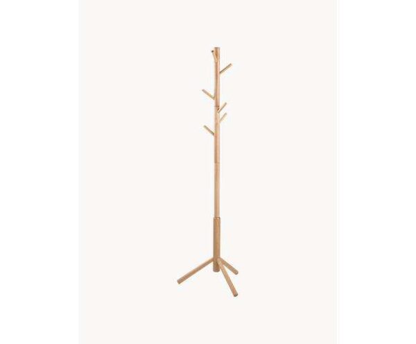 Holz-Garderobenständer Bremen aus hochwertigem Holz, modernes Design, ideal für Eingangsbereich und Flur, bietet praktische Aufbewahrung für Jacken und Mäntel.