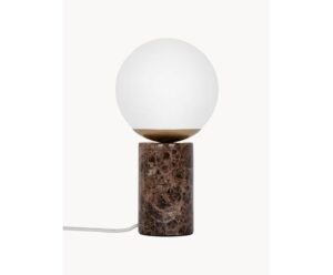 Kleine Tischlampe LENA mit elegantem Marmorfuß für stilvolle Innenräume