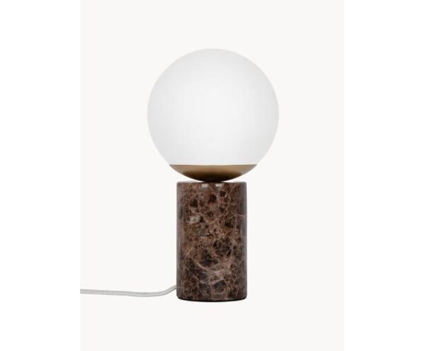 Kleine Tischlampe LENA mit elegantem Marmorfuß für stilvolle Innenräume