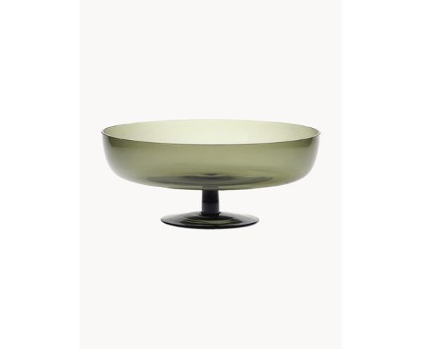 Mundgeblasene Glas-Servierschale Diseguale in elegantem Design für stilvolle Tischdekoration und besondere Anlässe.