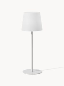 dimmbare Tischlampe mit USB-Anschluss in Weiß für optimalen Lichtkomfort und moderne Wohnakzente