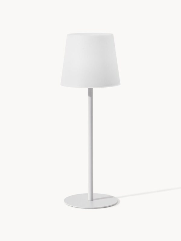 dimmbare Tischlampe mit USB-Anschluss in Weiß für optimalen Lichtkomfort und moderne Wohnakzente