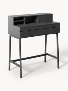 Schreibtisch mit ausziehbarer Tischplatte für flexibles Arbeiten und optimalen Platzbedarf