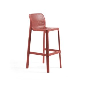 Nardi Net Barhocker Corallo modernes Design wetterfest hochwertiges Material komfortabel und langlebig