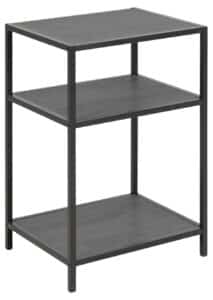 Nachttisch Black in den Maßen L 42 x B 35 x H 63 cm, elegantes Design für stilvolles Schlafzimmer.