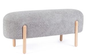 Elegante Bank DAYLA in Hellgrau für modernes Wohnen, perfekt für Wohnzimmer oder Flur.