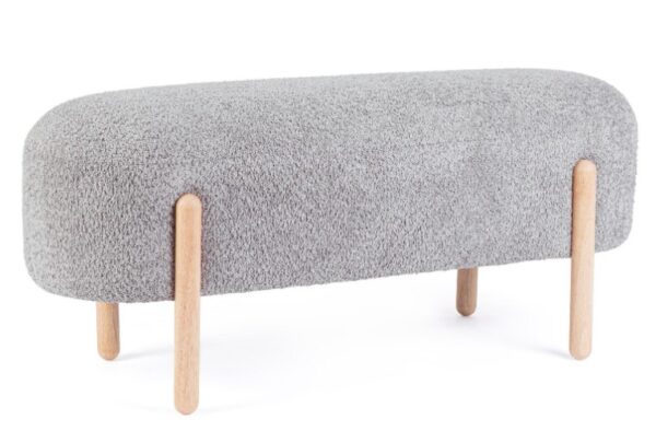 Elegante Bank DAYLA in Hellgrau für modernes Wohnen, perfekt für Wohnzimmer oder Flur.
