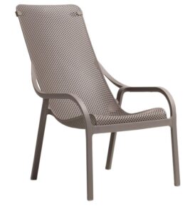 Nardi Net Loungesessel Torotra in modernem Design für den Innen- und Außenbereich, komfortabel und wetterbeständig.