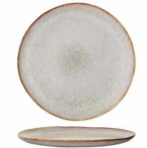 Speiseteller in Braun mit einem Durchmesser von 29,5 cm, ideal für stilvolle Tischdekoration und Abendessen.
