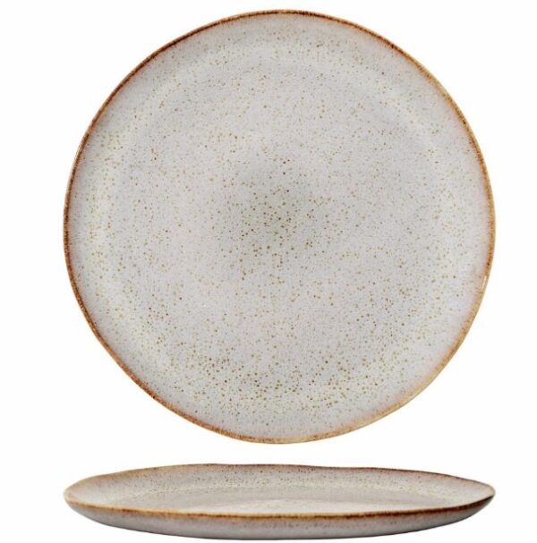 Speiseteller in Braun mit einem Durchmesser von 29,5 cm, ideal für stilvolle Tischdekoration und Abendessen.