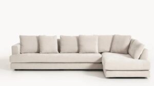 XXL Ecksofa TRIBECA Eckteil rechts in modernem Design, Maße 405 cm lang, 85 cm hoch und 230 cm tief, hochwertiges Wohnzimmermöbel für stilvolle Einrichtung