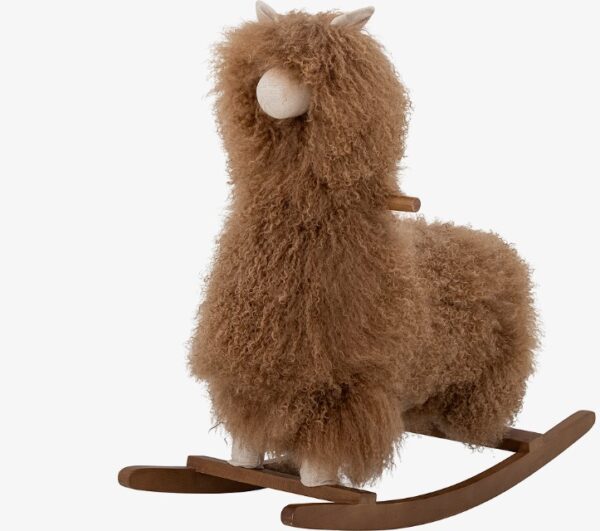 Schauckel-LAMA Waldi für Kinder - bunte Holzschaukel im Lama-Design als ideales Spielzeug zur Förderung der motorischen Fähigkeiten und des Gleichgewichtssinns.