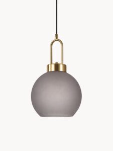 Glaskugel-Pendelleuchte Luton in modernem Design für stilvolle Beleuchtung und gemütliche Atmosphäre.