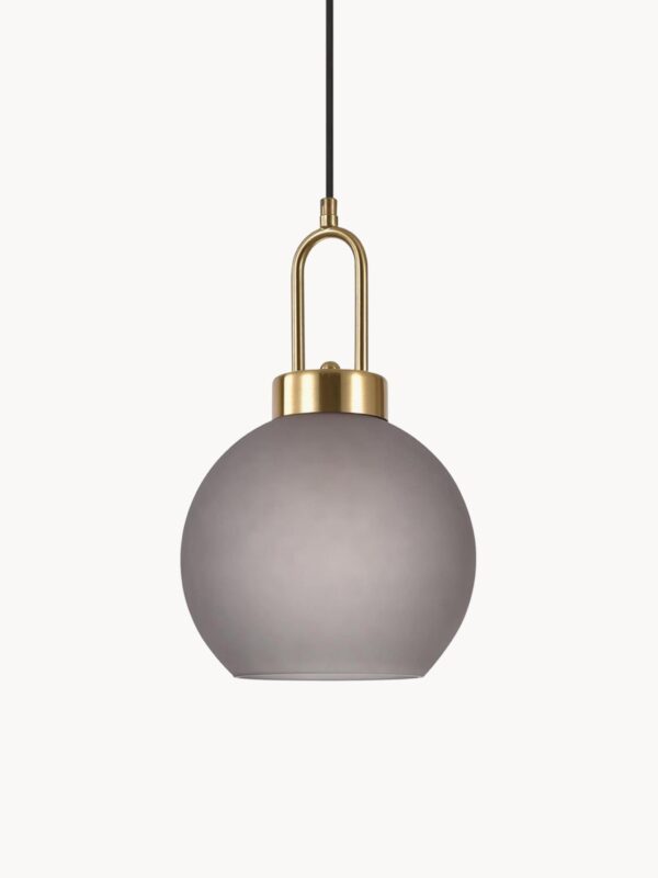 Glaskugel-Pendelleuchte Luton in modernem Design für stilvolle Beleuchtung und gemütliche Atmosphäre.