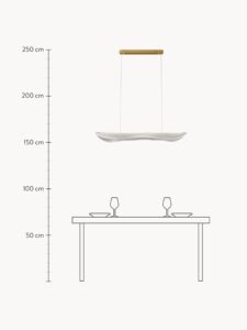 Große LED-Pendelleuchte WELLE in modernem Design für stilvolle Innenräume