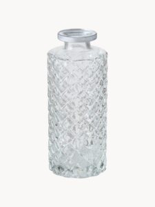 Kleine Vasen Adore aus Glas im 3er-Set, ideale Dekoration für moderne Wohnräume und Veranstaltungen.