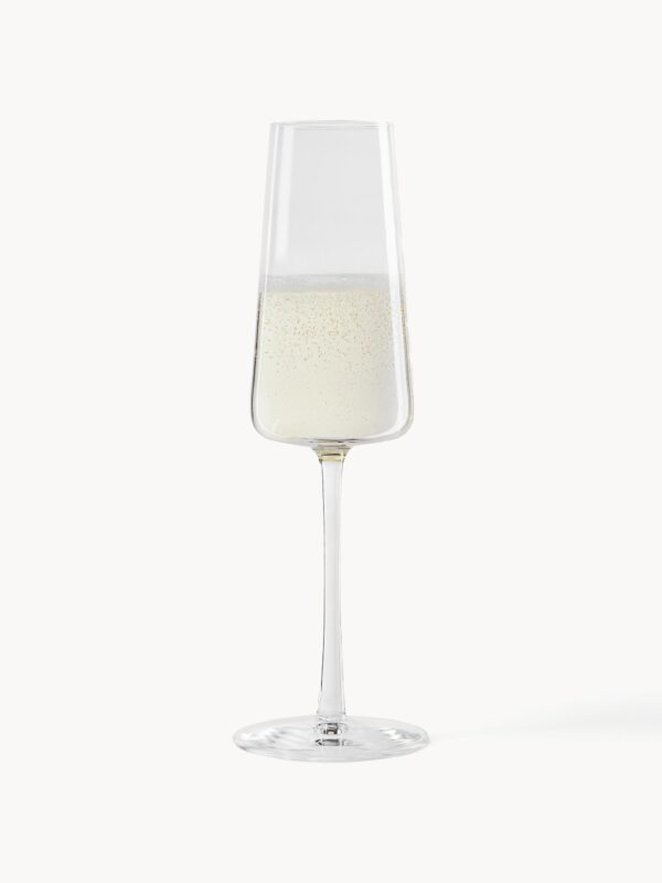 Kristall-Sektgläser Power in eleganter Kegelform, 6-teiliges Set für besondere Anlässe und festliche Feiern.